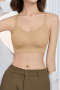 sexy slight stretch 5 colors traceless gather padded bras(asia size)_Black_Pink_Light Green_Beige_Nude