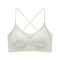sexy slight stretch 5 colors traceless gather padded bras(asia size)_Black_Pink_Light Green