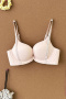 sexy slight stretch 4 colors letter printing front buckle padded bras(asia size)_Black_Dark Gray_Pink