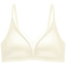 sexy slight stretch mesh edge 4 colors traceless padded bras(asia size)_Black_Gray_Beige