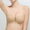sexy slight stretch 4 colors tube design front buckle padded bras(asia size)_Black_Pink_Beige_Nude