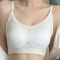 sexy slight stretch 3 colors lace trim breathable padded bras(asia size)_Black_White