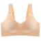 plus size slight stretch traceless breathable padded bras(asia size)_Black_Gray_Rose Red_Dark Green_Brown_Nude