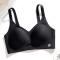 sexy plus size slight stretch 5 colors cutout padded bras(asia size)_Black