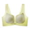 plus size slight stretch 5 colors breathable padded bras(asia size)_Black_Gray_Light Green