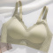sexy plus size slight stretch 4 colors gather padded bras(asia size)_Black_Green
