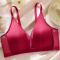 sexy plus size slight stretch 6 colors v-neck padded bras(size run small)_Black_Gray_Rose Red