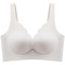 sexy plus size slight stretch 5 colors gather breathable padded bras(asia size)_White_Dark Gray_Red_Sky Blue_Beige