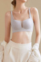 sexy slight stretch 4 colors soft gather padded bras(asia size)_Black_Pink_Sky Blue