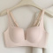 sexy slight stretch 4 colors soft gather padded bras(asia size)_Black_Pink