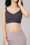 sexy plus size stretch stitching lace traceless padded bras(asia size)_Dark Gray