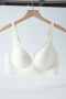 plus size slight stretch traceless padded bras(aisa size)_Black_White