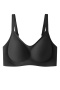 plus size slight stretch traceless padded bras(aisa size)_Black