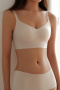 sexy plus size slight stretch soft traceless breathable padded bras(asia size)_Black_Gray_Yellow_Beige