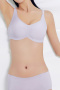 sexy slight stretch 5 colors shirring traceless padded bras(asia size)_Black_Aqua Green_Light Purple