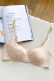 sexy slight stretch 6 colors solid color gather padded bras(no underwire)_Black_White_Pink_Light Green_Sky Blue_Nude