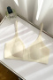 sexy slight stretch 4 colors solid color traceless soft padded bras_Black_Yellow_Beige
