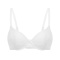 sexy plus size slight stretch lace breathable with underwire push-up thin bra_Black_White