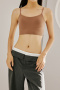 sexy slight stretch solid color gather soft padded bras(asia size)_Black_White_Green_Brown