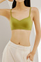 sexy slight stretch 5 colors cross straps padded bras(asia size)_Black_White_Green