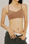 sexy slight stretch 5 colors cross straps padded bras(asia size)_Black_White_Green_Brown