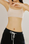 sexy slight stretch 5 colors traceless padded bras(asia size)_Black_White_Orange_Green_Nude