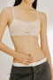 slight stretch 6 colors solid color soft traceless padded bras(size run small)_Black_White_Red_Orange_Green_Nude