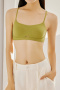 slight stretch 6 colors solid color soft traceless padded bras(size run small)_Black_White_Red_Orange_Green