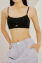 slight stretch 6 colors solid color soft traceless padded bras(size run small)_Black