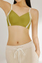 sexy slight stretch 4 colors letter straps contrast color padded bras(asia size)_Dark Gray_Orange_Green