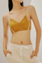 sexy slight stretch 4 colors letter straps contrast color padded bras(asia size)_Dark Gray_Orange