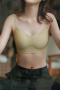sexy slight stretch 4 colors traceless soft padded bras(asia size)_Black_White_Yellow
