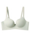 sexy slight stretch 6 colors solid color gather padded bras(asia size)_Black_Red_Yellow_Light Green