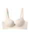 sexy slight stretch 6 colors solid color gather padded bras(asia size)_Black_Red_Yellow_Light Green_Brown_Nude