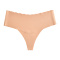 sexy high stretch 7 colors quick-drying no trace wavy edge high waist thong_Black_Beige_Khaki _Brown_Reddish Brown_Champagne
