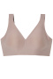 sexy plus size slight stretch soft 5 colors traceless padded bras(asia size)_Black_Gray