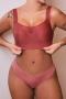 plus size stretch stitching mesh traceless padded bras(no panties,asia size)_Black_Gray_Red