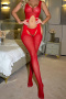 sexy high stretch 8 colors see-through mesh teddy collections(no panties)_Black_White_Red