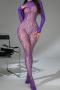 sexy high stretch 9 colors leopard jacquard see-through teddy collections_Black_White_Pink_Red_Rose Red_Magenta_Light Green_Blue_Purple