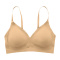 sexy high stretch removable breast pad no trace breathable thin bra_Beige