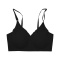 sexy high stretch with removable pads gather no trace thin bra_Black