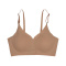 sexy high stretch with removable pads gather no trace thin bra_Black_Beige_Khaki