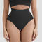 plus size high stretch high-waist abdomen control panties_Black