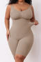 sexy high stretch solid color sling tight abdomen shapewear_Black_Pink_Khaki