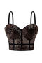 sexy slight stretch mesh leopard print padded underwire boned bralette_Black_Red_Brown