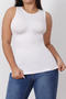 sexy high stretch solid color crew neck traceless shapewear_Black_White