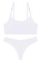 slight stretch 4 colors solid color traceless bras sets_Black_White