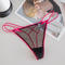 sexy slight stretch lace 6 colors low-waist thong_Black_White_Pink_Magenta
