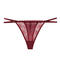 sexy slight stretch lace low-waist see-through thong_Black_Gray_Rose Red