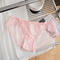 sexy slight stretch 5 colors see-through lace low-waist panties_Black_White_Pink